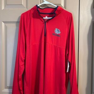 Colosseum Red Bulldogs Long Sleeve Quarter-Zip Pullover